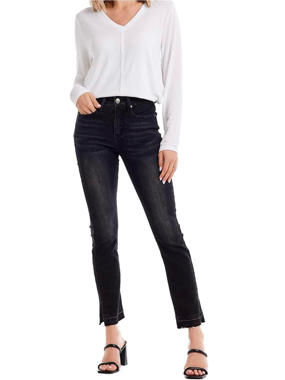 Mud Pie Women's Nico Release Hem Jeans Size XL EUC